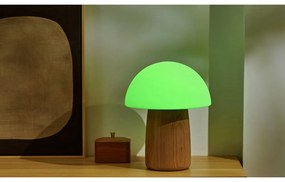 Natúr színű szabályozható asztali lámpa üveg búrával (magasság 32 cm) Alice – Gingko