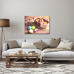 Kávé és a macaroon képe (70x50 cm)