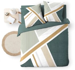 Fehér kétszemélyes-hosszabbított pamut ágyneműhuzat 240x220 cm Zephyr – douceur d'intérieur