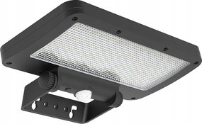 Led napelemes világítás szenzorral 5W 500lm 4000K Li-ion, fekete