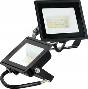 LED-es kültéri kerti fényvető 20W 1620lm 4000K 120° IP65 IK05 Fekete