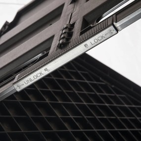 Keeeper Összecsukható bevásárlókocsi Olli 45 l Black, 45 l