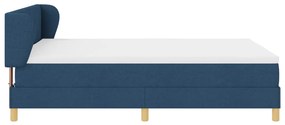 Boxspring Ágy Matracot Tartalmaz, Kék, 140x200 cm, Szövet