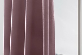 Világoslila VELVET sötétítő függöny 140x270 cm Felfüggesztés: Hullámos sínszalag