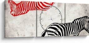 Kép - Zebrák (órával) (90x30 cm)