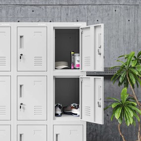 BHP szociális rekeszes szekrény szürke: ROBERT 1 Plus