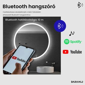 Kerek tükör LED világítással E1
