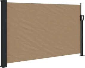 vidaXL tópszínű behúzható oldalsó napellenző 120 x 600 cm