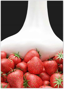 Poszterek 50x70 Eper tejjel 3D