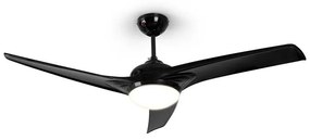 Klarstein Figo, mennyezeti ventilátor, 52" (132 cm) ø, teljesítmény: 55 W, fekete