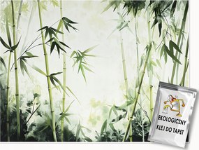 Fotótapéta Bambusz Zöld Természet Hálószoba Nappali Tapéta Flizelina 350x250