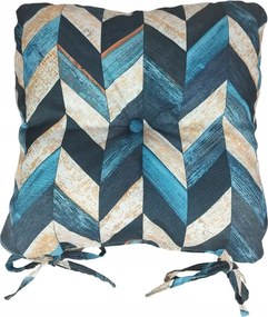 Sedak székpárna steppeléssel, vízálló halszálka mintás