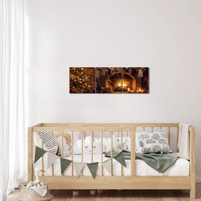 Kép - Karácsonyi hangulat (órával) (90x30 cm)