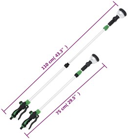 teleszkópos permetező lándzsa 10 mintával 75-110 cm-es méretben