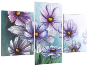 Modern kép - virágok  (90x60cm)