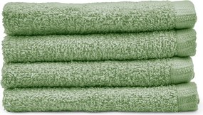 Zöld gyorsan száradó-frottír pamut törölköző szett 4 db-os 30x30 cm Quick Dry – Catherine Lansfield