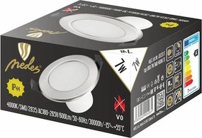 LED fény 7W / IP44 / DR01 / SMD / 4000K / SI - LDL153/S