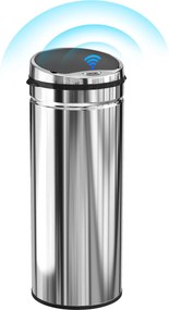 HOMCOM 50 L automata szemetes, rozsdamentes acél, mozgásérzékelő | Aosom