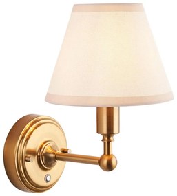 Endon 114830 - LED Dimmelhető újratölthető fali lámpa BURLEY LED/1,5W/5V réz/krémes