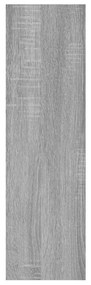 szürke sonoma színű szerelt fa fali polc 75 x 16 x 55 cm