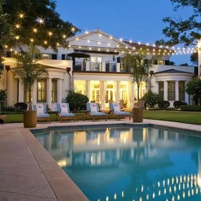 LED kültéri dekorációs lánc 20xE27/1W/230V 20 m IP65 fekete