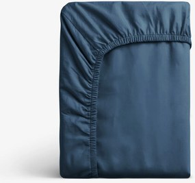 Goldea pamut gumis lepedő - tengerészkék 90 x 200 cm
