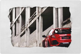 Poszter 60x40 Honda Civic R-Type Red
