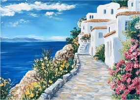 Kép - Sikátor a tenger mellett (70x50 cm)
