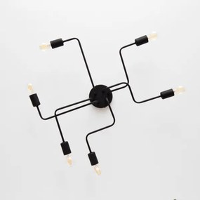 LED Felületre szerelhető csillár TUBE 6xE27/15W/230V