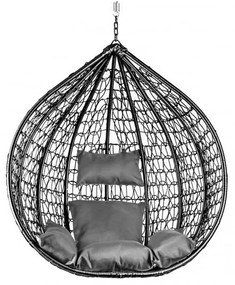 AKCIÓ Fekete függőszék KOKON állvány nélkül II. minőség