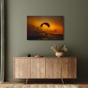 Ejtőernyős a naplementében képe (90x60 cm)