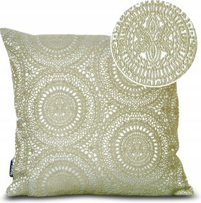 Dekoratív Párnahuzat a Nappaliba, Díszpárna "Jasiek" 40x40 Bézs Zsakárd