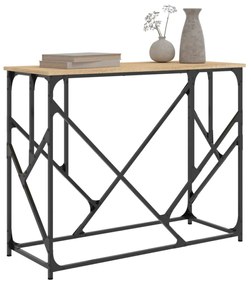 sonoma tölgy színű szerelt fa tálalóasztal 100 x 40 x 80 cm