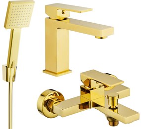 Mexen Uno R45 fürdőkészlet, arany, 71403R45-50