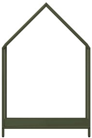 olívazöld hidegen hengerelt acél tűzifatároló 60x25x90 cm