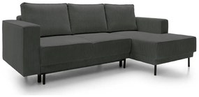 Sarokkanapé Rodriguez mini (J) (szürke + fekete) . 1099130