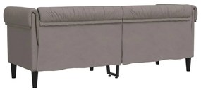 tópszínű 3 személyes szövet Chesterfield kanapé