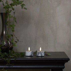LED gyertya szett 2 db-os (magasság 6 cm) Flamme Marble – Star Trading