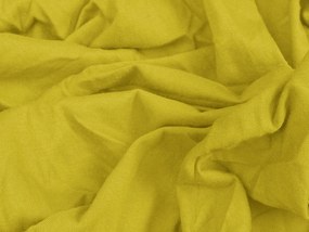 Jersey sárga lepedő 90x200 cm