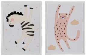 Gyerek kép készlet 2 db-os 30x40 cm Animals – Ixia