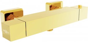 Mexen Cube termosztatikus zuhanycsapok, Arany - 77200-50