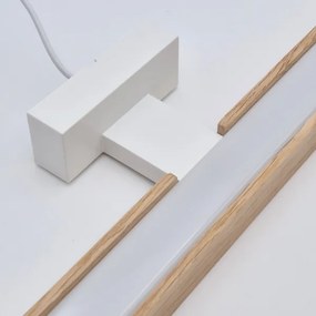 Brilagi-LED fürdőszobai tükörmegvilágítás WOODY MIRROR LED/15W/230V IP44 tölgy/fehér