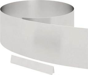 vidaXL Fűszegélyezés Ezüst 450 x 0.05 x 15 cm Rozsdamentes acél