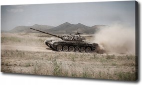 Vászonkép Tank a sivatagban 100x70 cm