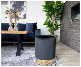 Gamby fekete puff, ø 34 cm - House Nordic