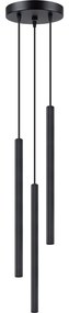 Sollux SL.1341 - Csillár zsinóron ARCHE 3xG9/8W/230V fekete