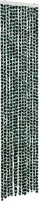 vidaXL zöld és fehér zsenília rovarfüggöny 56 x 200 cm