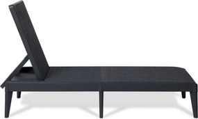 TOOMAX Műanyag kerti napozóágy SIROLO grafit
