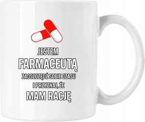 Gyógyszerész bögre Igaza van Fehér 330ml