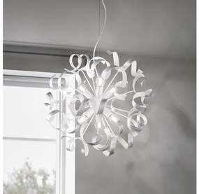 Ideal Lux - Csillár zsinóron VORTEX 6xE14/40W/230V átm. 53 cm ezüst/patinás